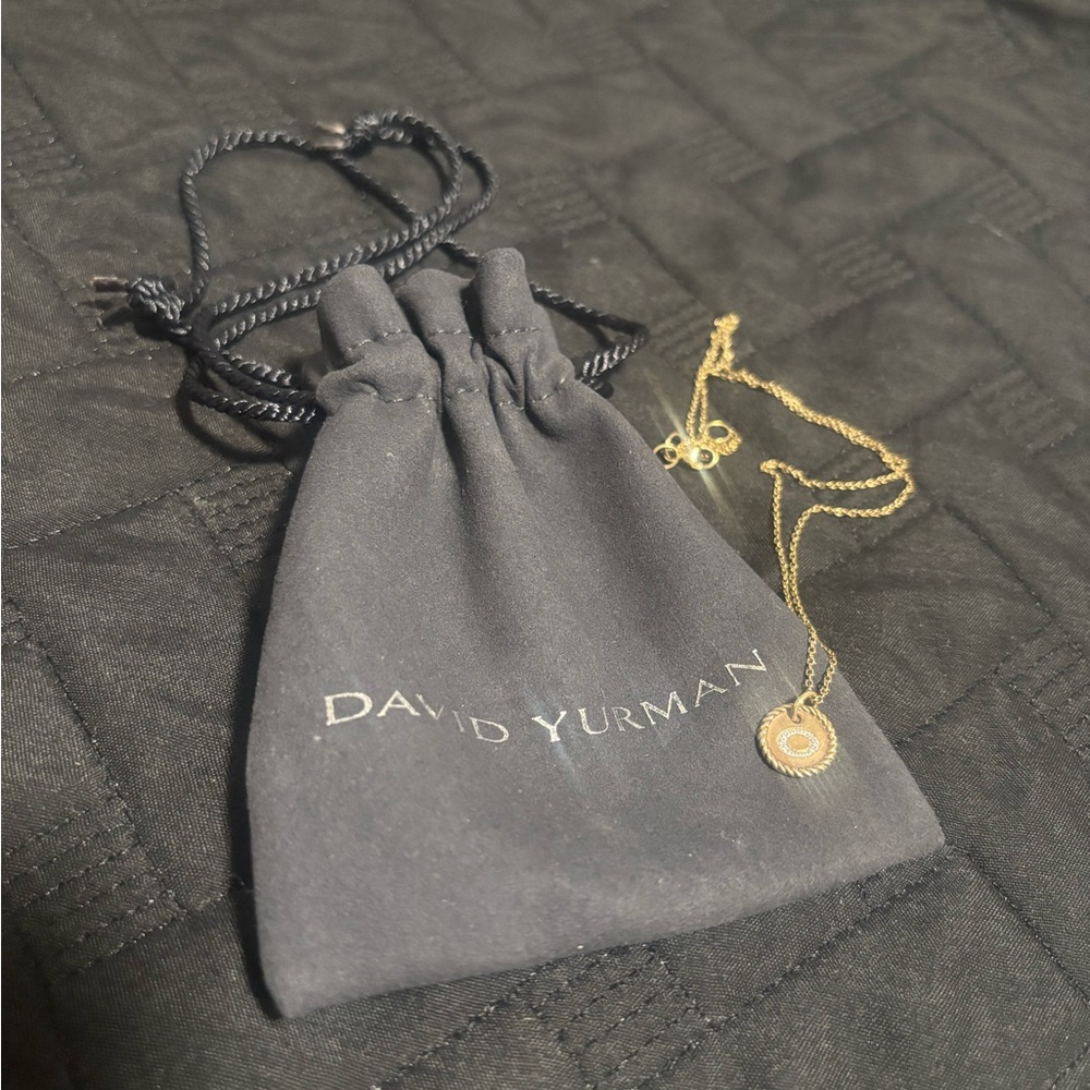 David Yurman Gold Pendant Necklace